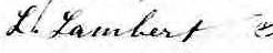 Signature de L. Lambert: 23 novembre 1858 Signature de L. Lambert: 23 novembre 1858