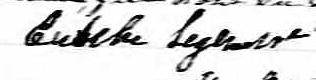 Signature de Eusèbe Legendre: 29 juillet 1849 Signature de Eusèbe Legendre: 29 juillet 1849