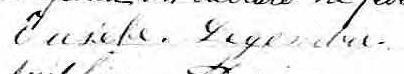 Signature de Eusèbe Legendre: 15 février 1870 Signature de Eusèbe Legendre: 15 février 1870