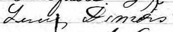 Signature de Lucie Demers: 30 avril 1876 Signature de Lucie Demers: 30 avril 1876