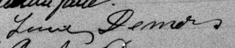 Signature de Lucie Demers: 10 avril 1877 Signature de Lucie Demers: 10 avril 1877