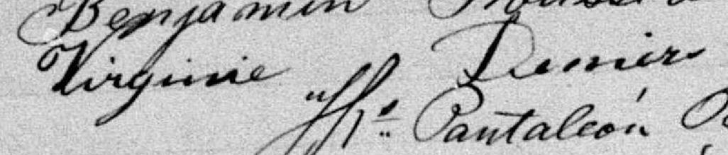 Signature de Virginie Demers: 18 novembre 1877 Signature de Virginie Demers: 18 novembre 1877