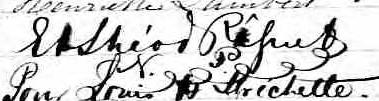 Signature de Et Théod Pâquet N. P.: 19 octobre 1873