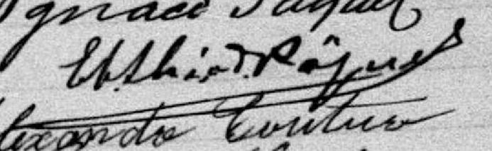 Signature de Et. Théo. Pâquet: 7 mars 1889