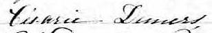 Signature de Césarie Demers: 18 juillet 1871 Signature de Césarie Demers: 18 juillet 1871