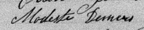 Signature de Modeste Demers: 6 décembre 1883 Signature de Modeste Demers: 6 décembre 1883