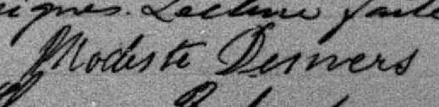 Signature de Modeste Demers: 22 novembre 1895 Signature de Modeste Demers: 22 novembre 1895