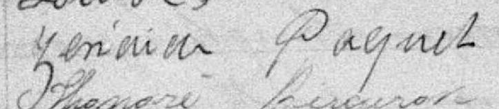 Signature de Zénaide Paquet: 12 août 1898 Signature de Zénaide Paquet: 12 août 1898