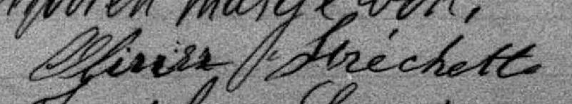 Signature de Olivier Fréchette: 20 avril 1894 Signature de Olivier Fréchette: 20 avril 1894