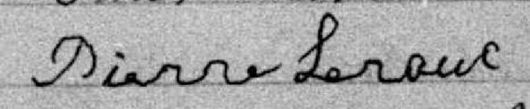 Signature de Pierre Leroux: 27 janvier 1880 Signature de Pierre Leroux: 27 janvier 1880