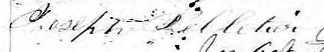 Signature de Joseph Pelletier: 22 décembre 1869 Signature de Joseph Pelletier: 22 décembre 1869