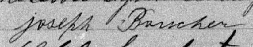 Signature de Joseph Boucher: 27 janvier 1880 Signature de Joseph Boucher: 27 janvier 1880