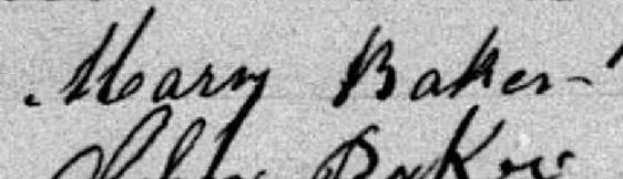 Signature de Mary Baker: 7 février 1877 Signature de Mary Baker: 7 février 1877