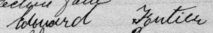 Signature de Edouard Fortier: 12 mars 1877 Signature de Edouard Fortier: 12 mars 1877