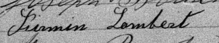 Signature de Firmin Lambert: 21 décembre 1881 Signature de Firmin Lambert: 21 décembre 1881