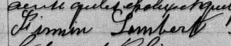 Signature de Firmin Lambert: 18 janvier 1892 Signature de Firmin Lambert: 18 janvier 1892