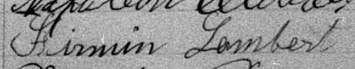 Signature de Firmin Lambert: 22 mars 1895 Signature de Firmin Lambert: 22 mars 1895