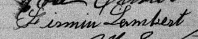 Signature de Firmin Lambert: 18 juillet 1895 Signature de Firmin Lambert: 18 juillet 1895