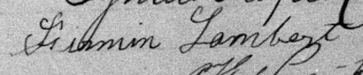 Signature de Firmin Lambert: 14 avril 1896 Signature de Firmin Lambert: 14 avril 1896