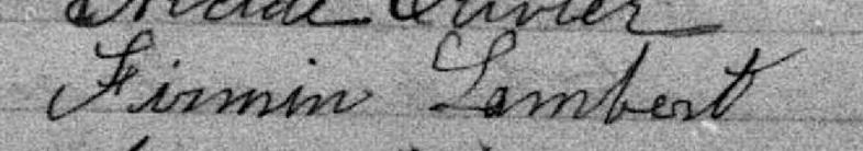 Signature de Firmin Lambert: 22 avril 1898 Signature de Firmin Lambert: 22 avril 1898