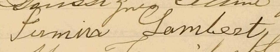 Signature de Firmin Lambert: 6 décembre 1901 Signature de Firmin Lambert: 6 décembre 1901
