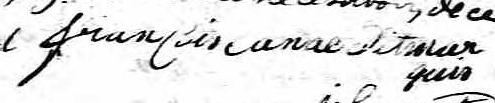 Signature de Francois Canac dit Marquis: 21 décembre 1822 Signature de Francois Canac dit Marquis: 21 décembre 1822