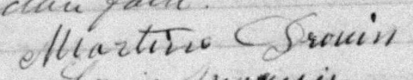 Signature de Martine Drouin: 31 décembre 1885 Signature de Martine Drouin: 31 décembre 1885