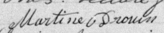 Signature de Martine Drouin: 8 septembre 1888 Signature de Martine Drouin: 8 septembre 1888