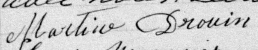 Signature de Martine Drouin: 28 octobre 1895 Signature de Martine Drouin: 28 octobre 1895