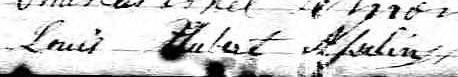 Signature de Louis Hubert Asselin: 16 juillet 1862 Signature de Louis Hubert Asselin: 16 juillet 1862