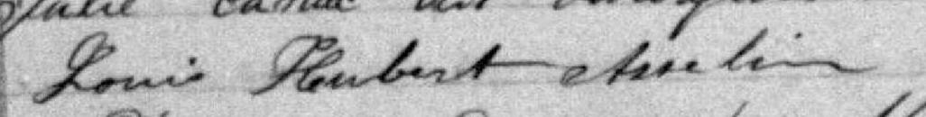Signature de Louis Hubert Asselin: 27 novembre 1889 Signature de Louis Hubert Asselin: 27 novembre 1889