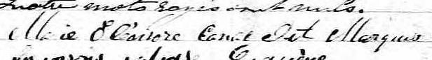 Signature de Marie Eléonore Canac dite Marquis: 22 juillet 1862 Signature de Marie Eléonore Canac dite Marquis: 22 juillet 1862