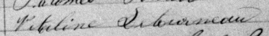 Signature de Vitaline Letourneau: 5 septembre 1881 Signature de Vitaline Letourneau: 5 septembre 1881