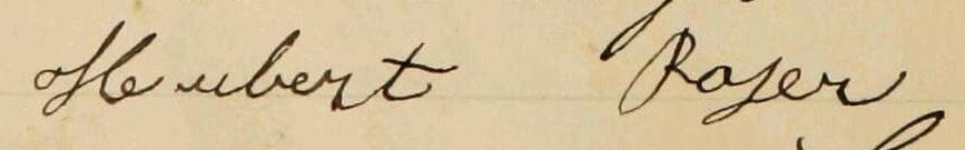 Signature de Hubert Royer: 23 septembre 1901 Signature de Hubert Royer: 23 septembre 1901