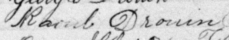 Signature de Raoul Drouin: 18 juillet 1898 Signature de Raoul Drouin: 18 juillet 1898