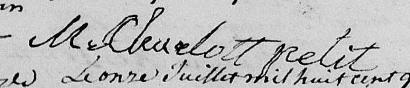 Signature de M. Charlott Petit: 10 juillet 1815 Signature de M. Charlott Petit: 10 juillet 1815