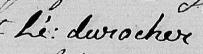 Signature de Lé Durocher: 7 mai 1815 Signature de Lé Durocher: 7 mai 1815