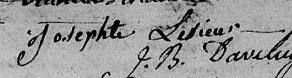 Signature de Josephte Lesieur: 24 mai 1819 Signature de Josephte Lesieur: 24 mai 1819