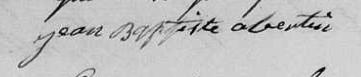 Signature de Jean Baptiste Obertin: 15 juin 1823 Signature de Jean Baptiste Obertin: 15 juin 1823