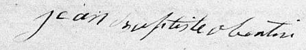 Signature de Jean Baptiste Obertin: 26 septembre 1831 Signature de Jean Baptiste Obertin: 26 septembre 1831