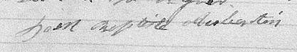 Signature de Jean Baptiste Aubertin: 26 décembre 1839 Signature de Jean Baptiste Aubertin: 26 décembre 1839