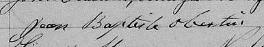 Signature de Jean Baptiste Obertin: 22 mai 1861 Signature de Jean Baptiste Obertin: 22 mai 1861