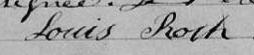 Signature de Louis Roch: 25 février 1863 Signature de Louis Roch: 25 février 1863