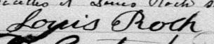 Signature de Louis Roch: 24 décembre 1881 Signature de Louis Roch: 24 décembre 1881