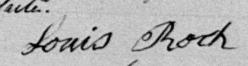 Signature de Louis Roch: 19 décembre 1891 Signature de Louis Roch: 19 décembre 1891