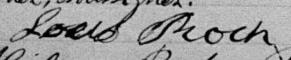 Signature de Louis Roch: premier février 1894 Signature de Louis Roch: premier février 1894