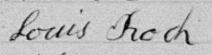 Signature de Louis Roch: 17 février 1896 Signature de Louis Roch: 17 février 1896