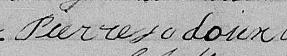 Signature de Pierre Jodoiin: 10 février 1852 Signature de Pierre Jodoiin: 10 février 1852