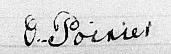Signature de O. Poirier: 23 août 1837 Signature de O. Poirier: 23 août 1837