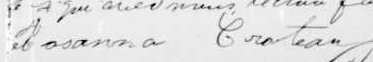 Signature de Rosanna Croteau: 3 juillet 1893 Signature de Rosanna Croteau: 3 juillet 1893